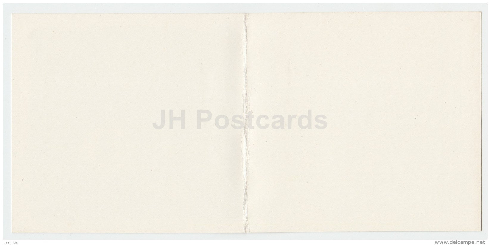 mini Birthday Greeting card - yellow flower - flowers - 1988 - Latvia USSR - unused - JH Postcards