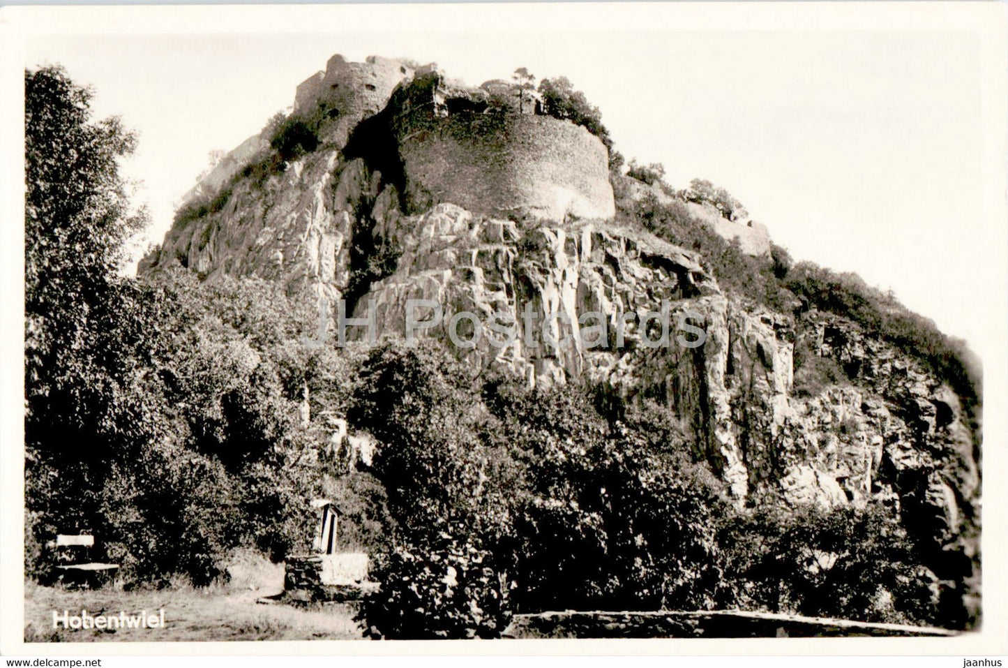 Hohentwiel - old postcard - Germany - unused - JH Postcards