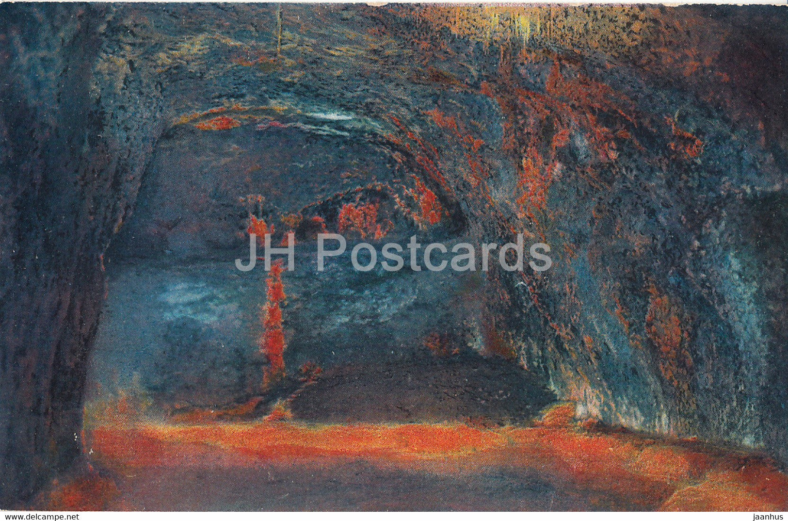 Feengrotten bei Saalfeld in Thur - Rechte Quellgrotte - cave - old postcard - Germany - unused - JH Postcards