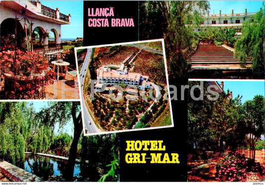 Hotel Gri-Mar - Llanca - Costa Brava - multiview - 1984 - Spain - used - JH Postcards