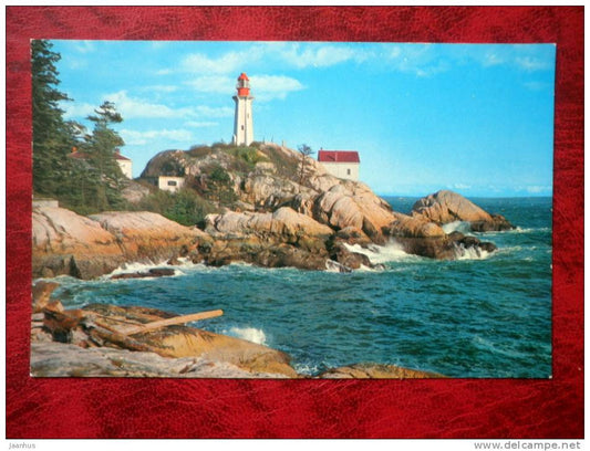 Point Atkinson Lighthouse - West Vancouver - British Columbia - Canada - used - JH Postcards