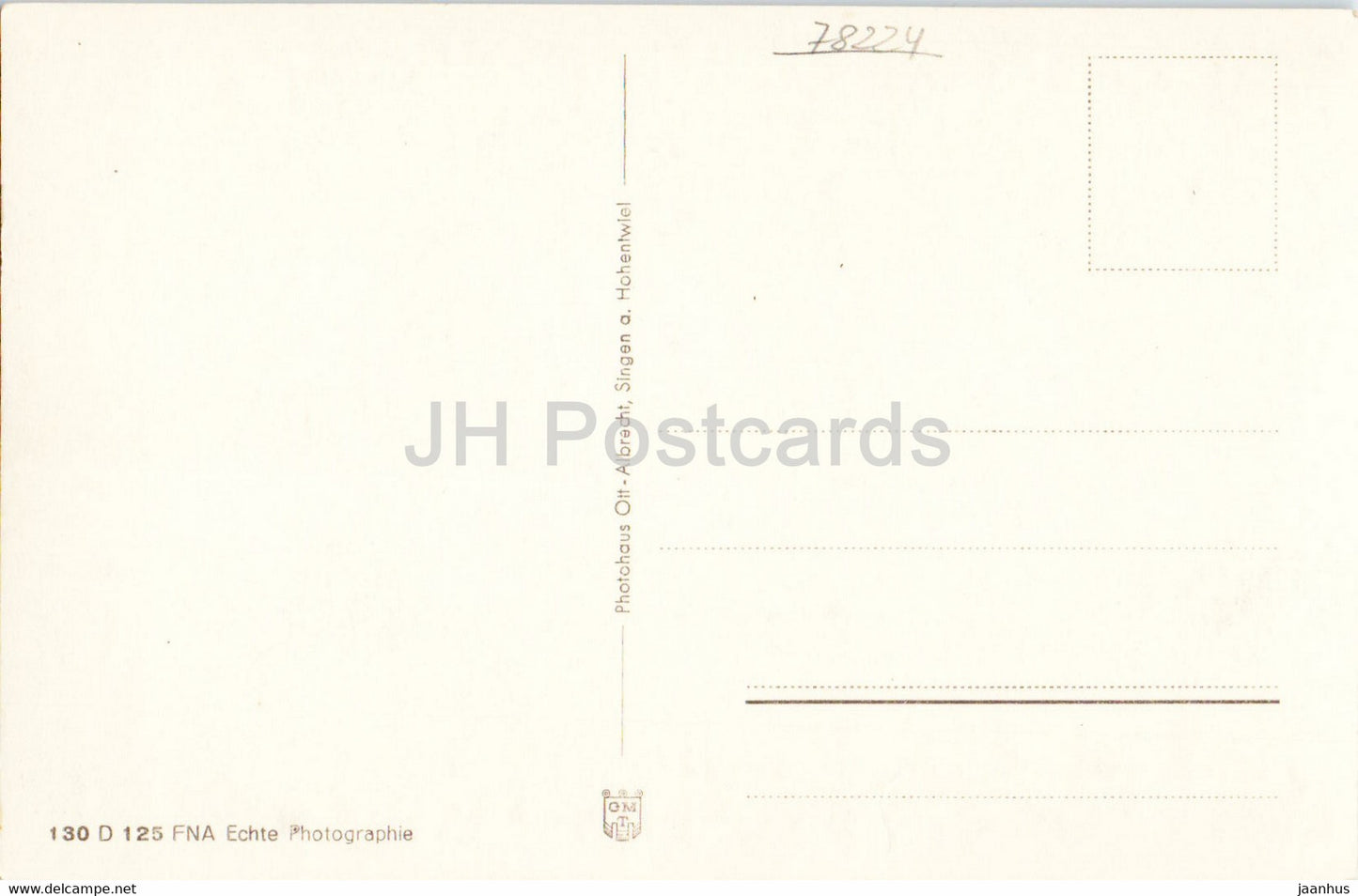 Hohentwiel - old postcard - Germany - unused