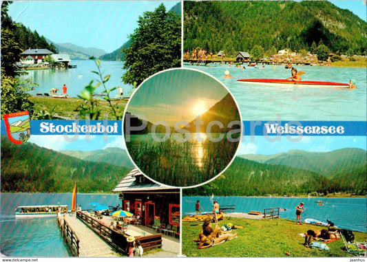 Stockenboi - Weissensee - boat - multiview - 1337 - 1986 - Austria – used – JH Postcards