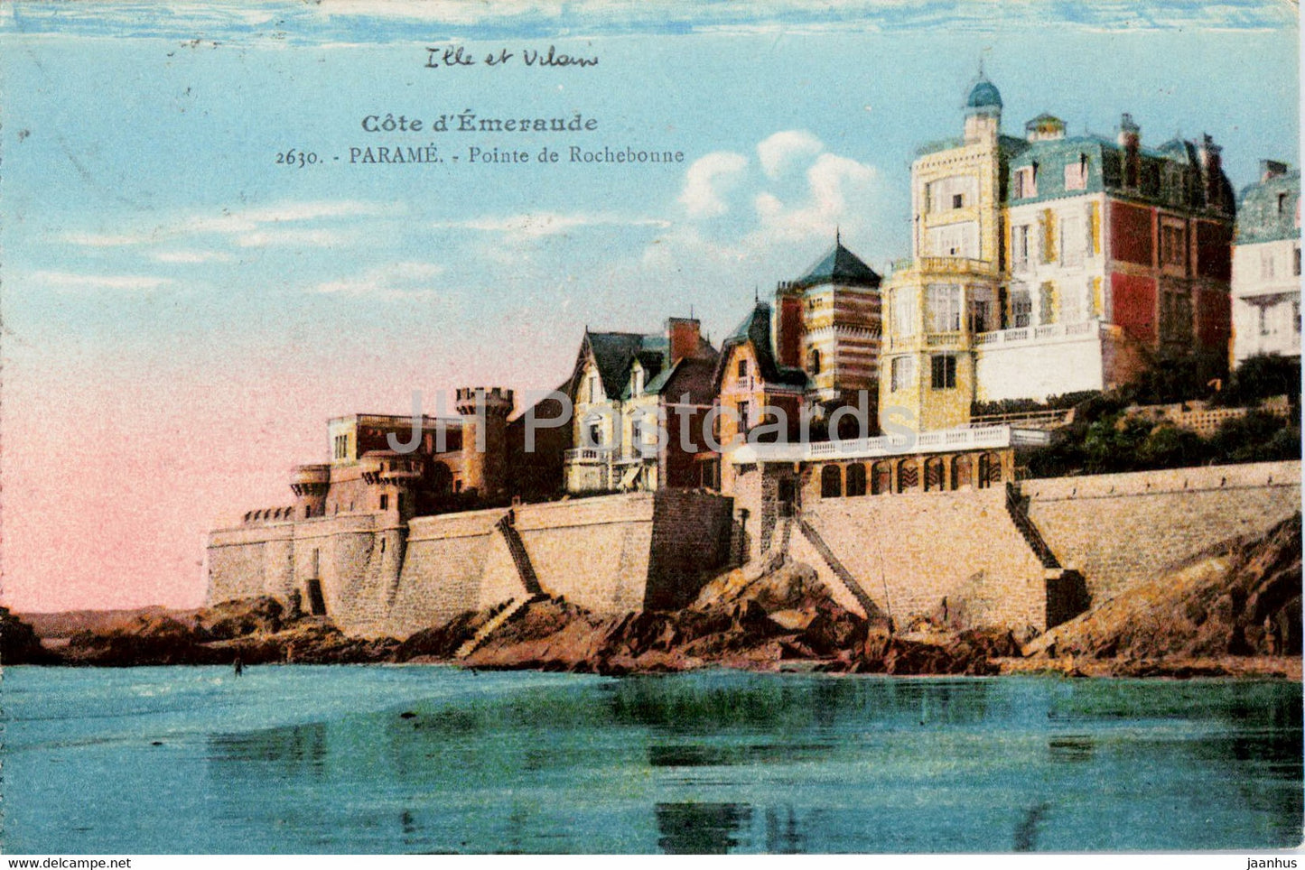Parame - Pointe de Rochebonne - Cote d'Emeraude - 2630 - old postcard - 1926 - France - used - JH Postcards