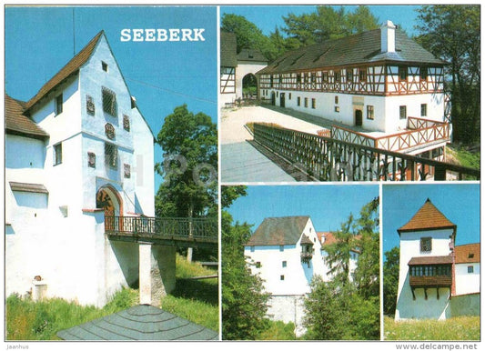 Hrad Seeberg - castle Seeberk - Ostroh near Franzensbad - museum - Czechoslovakia - Czech - unused - JH Postcards