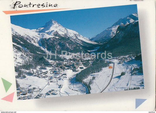 Pontresina 1805 m - Piz Albris - Engadin - 2002 - Switzerland - used - JH Postcards