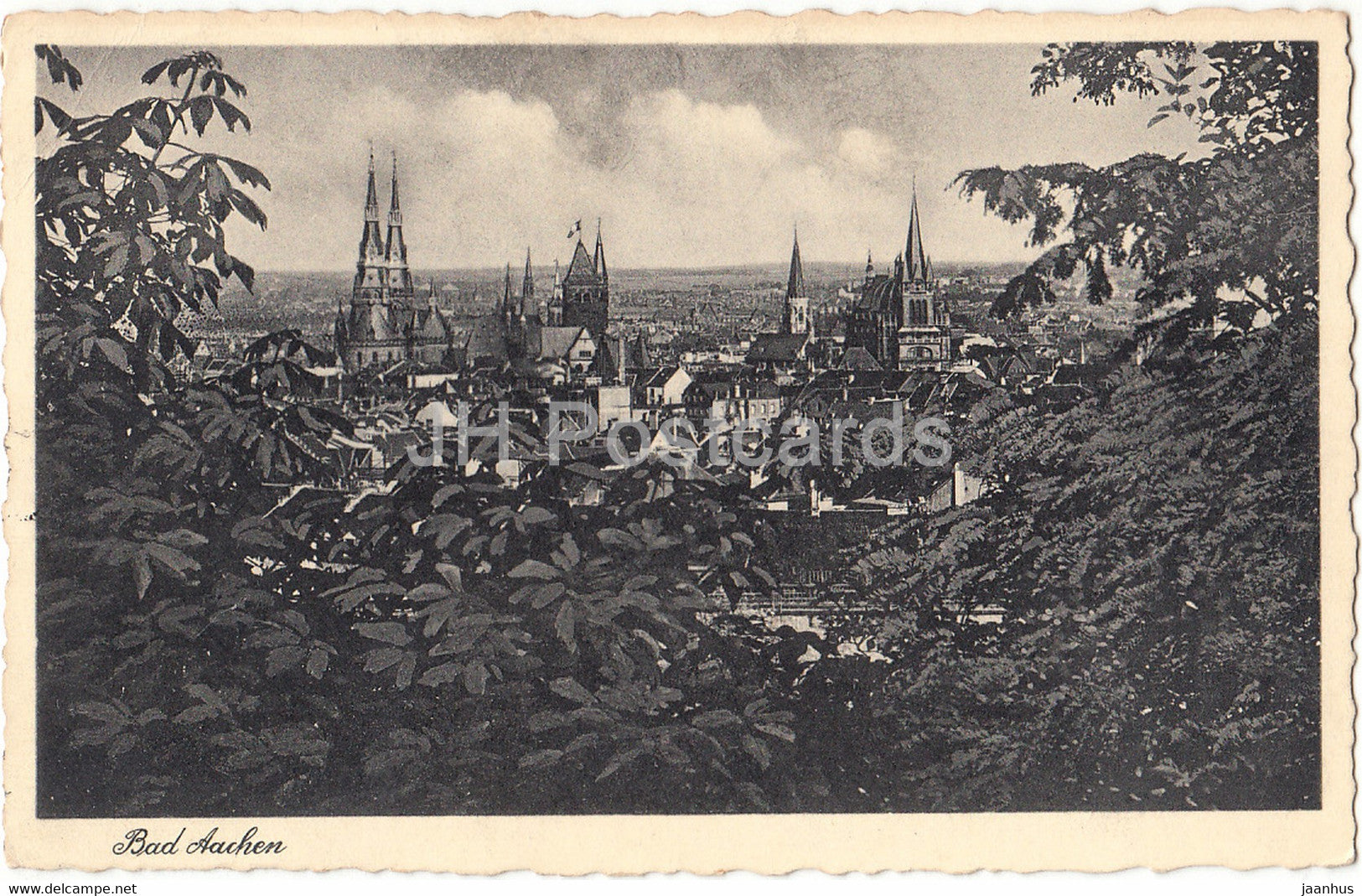 Bad Aachen - old postcard - 1936 - Germany - used - JH Postcards