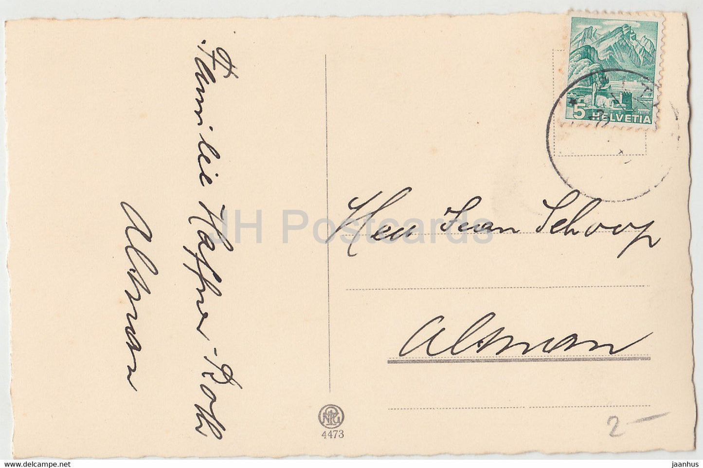 Greeting Card - Die Herzlichsten Gluckwunsche zur Konfirmation - tulip - flowers - 4473 - old postcard - Germany - used