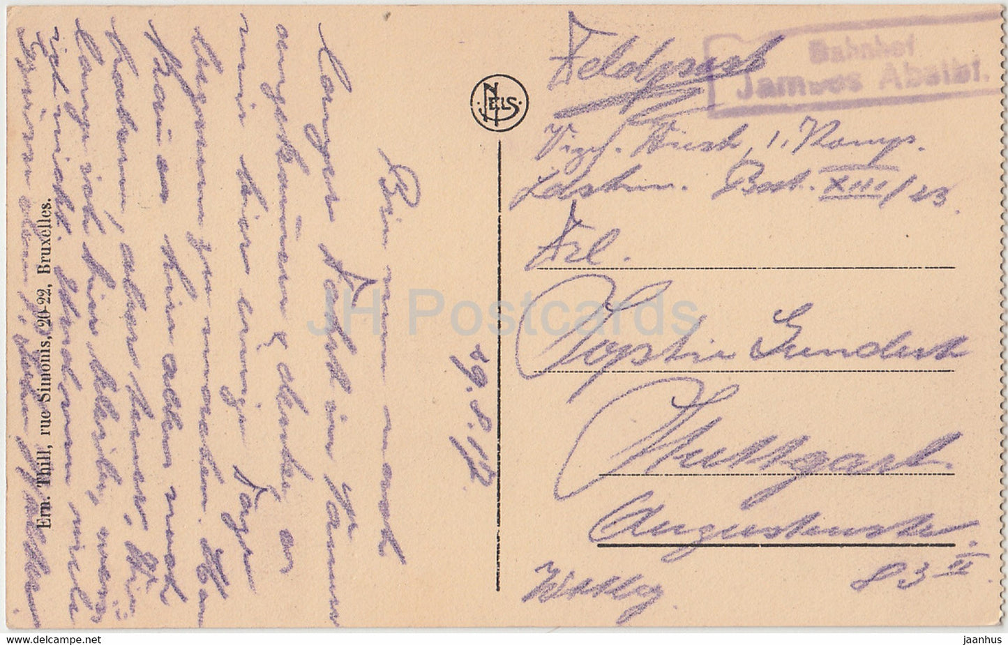 Namur - La Sambre et Panorama - Feldpost - alte Postkarte - 1917 - Belgien - gebraucht