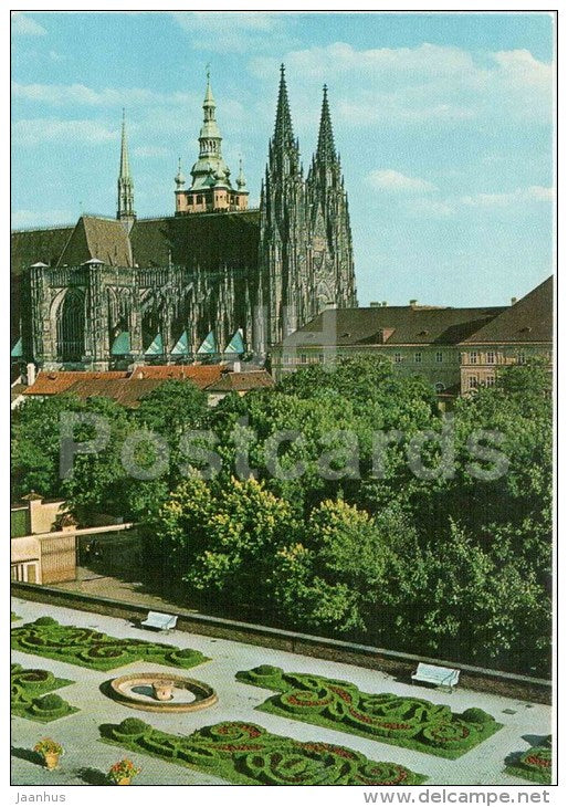 St. Vitus Cathedral - Prague - Praha - Czechoslovakia - Czech - unused - JH Postcards
