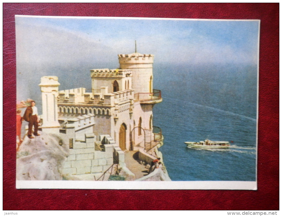 Swallow`s Nest - Crimea - 1963 - Ukraine USSR - used - JH Postcards