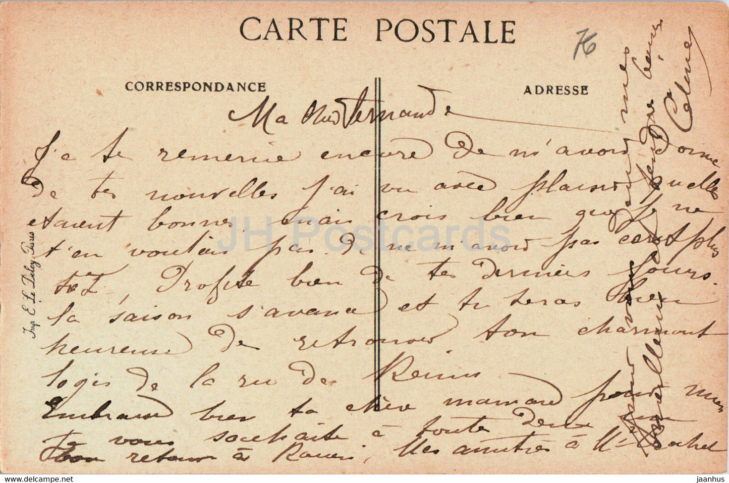 Le Havre - L'Hotel de Ville - 141 - alte Postkarte - Frankreich - gebraucht