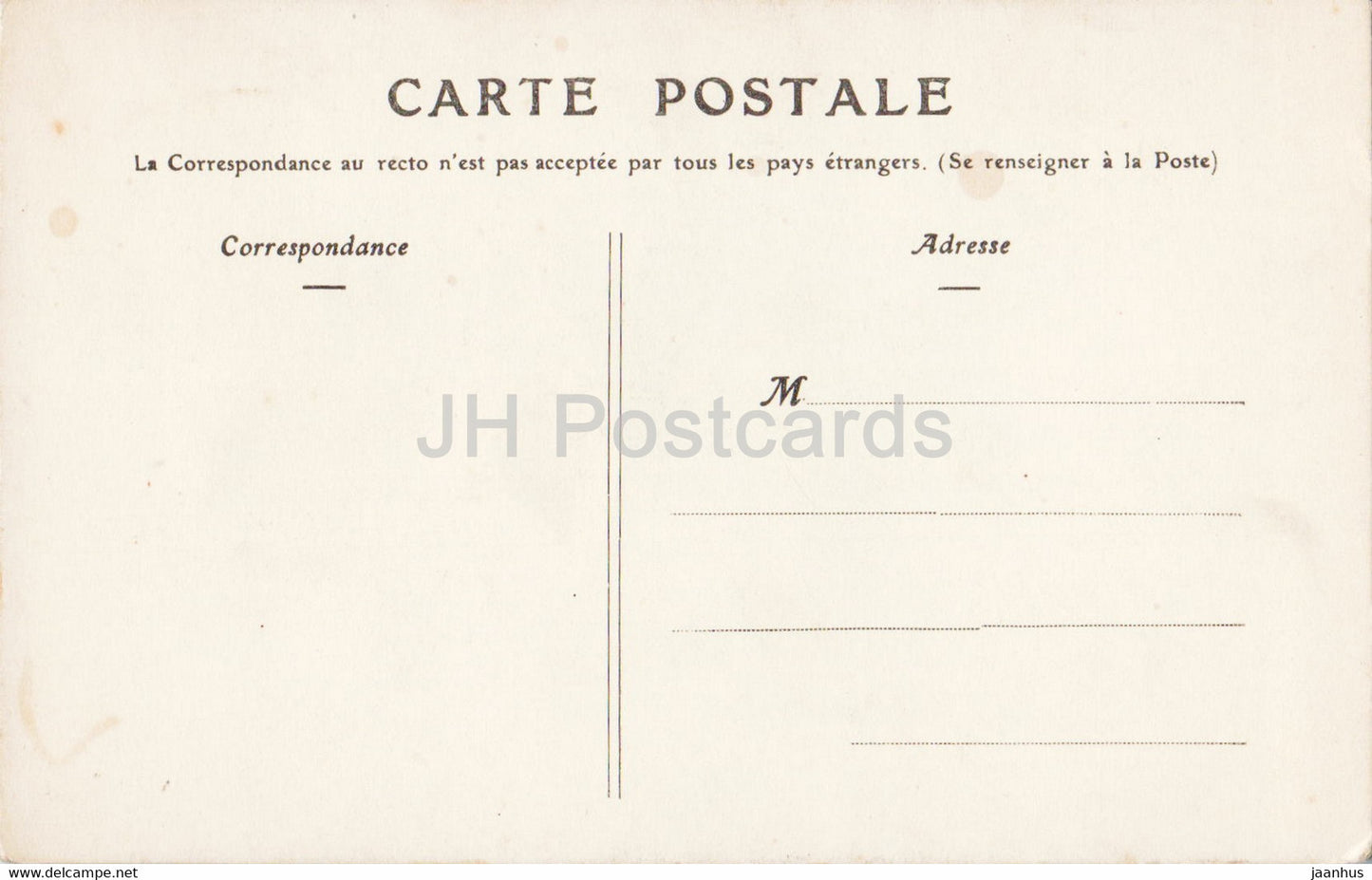 fleurs - illustration - carte postale ancienne - France - inutilisée
