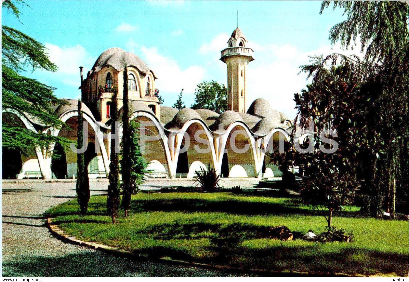 Tarrasa - Parque Municipal San Jorge - Conservatorio de Musica - Sain George Municipal Park - 102 - Spain - used - JH Postcards