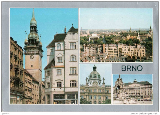 Brno - architecture - Czechoslovakia - Czech - unused - JH Postcards