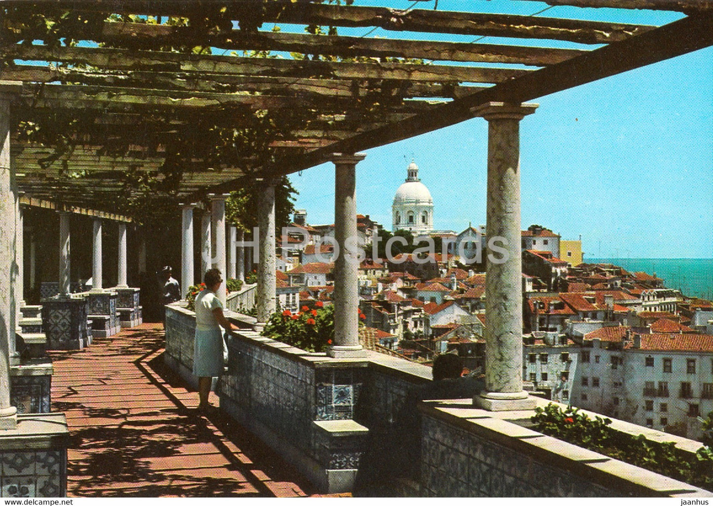 Lisbon - Lisboa - Miradouro de Sta Luzia - Belvedere - 428 - 1989 - Portugal - used - JH Postcards