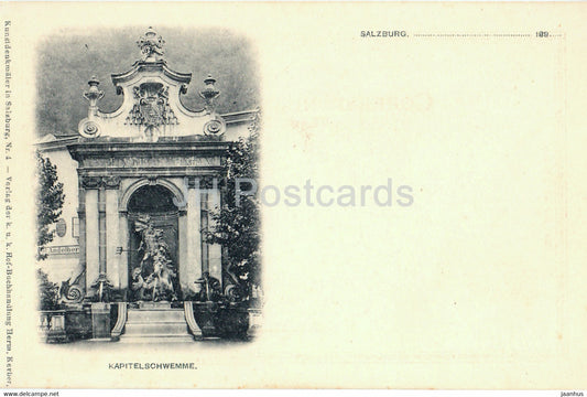 Salzburg - Kapitelschwemme - old postcard - Austria - unused - JH Postcards