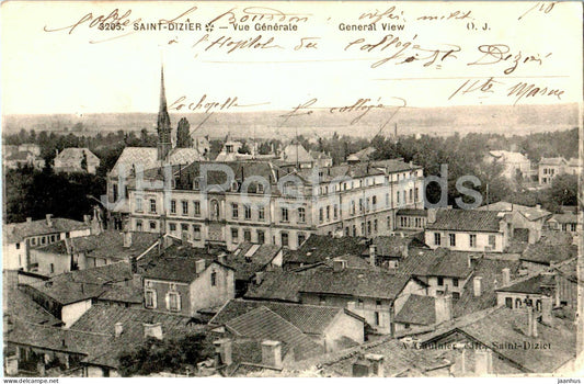Saint Dizier - Vue Generale - General View - 3205 - old postcard - France - used - JH Postcards