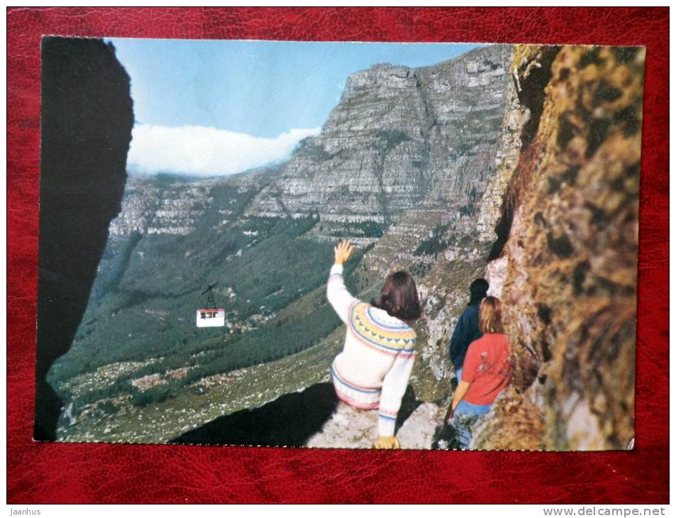 Table Mountain - Cable Car  - South Africa - unused - JH Postcards