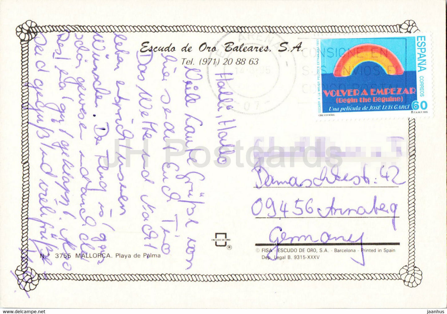 Playa de Palma - Mallorca - 3755 - 1995 - Spain - used