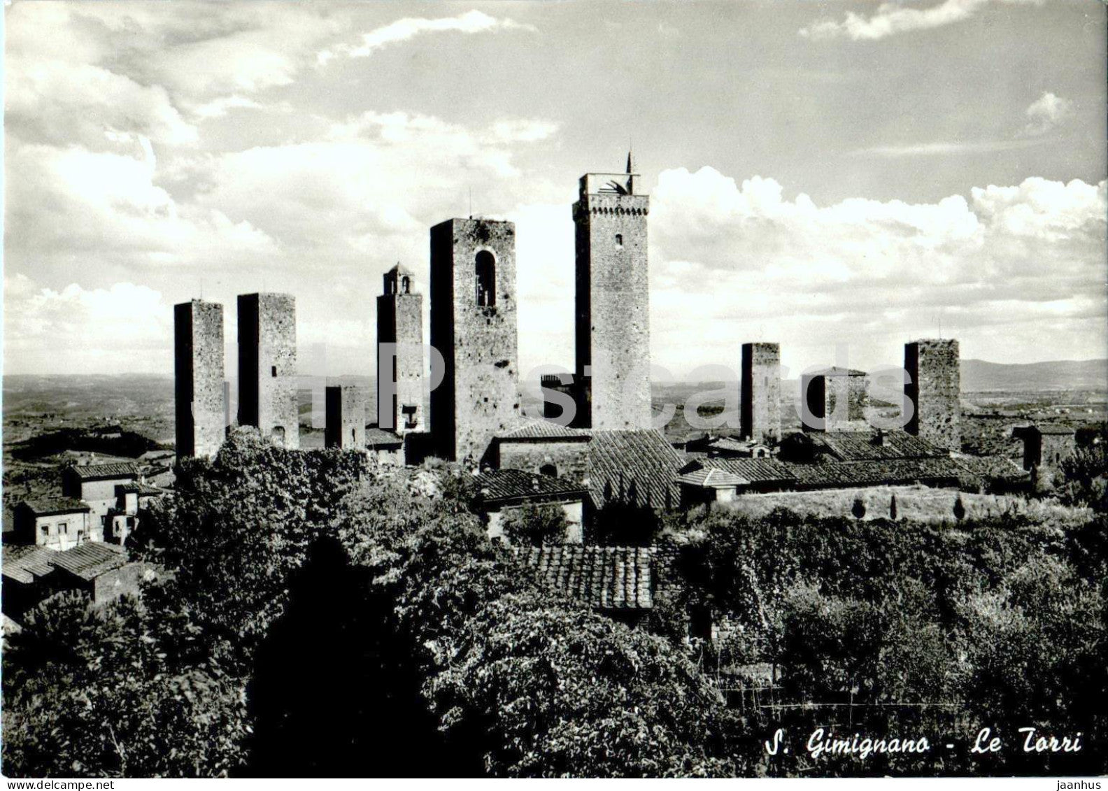 S Gimignano - Le Torri - tower - Italy - unused - JH Postcards