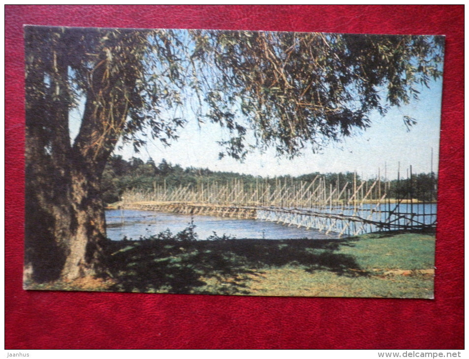 The Gauja river near Carnikava - Latvia USSR - unused - JH Postcards