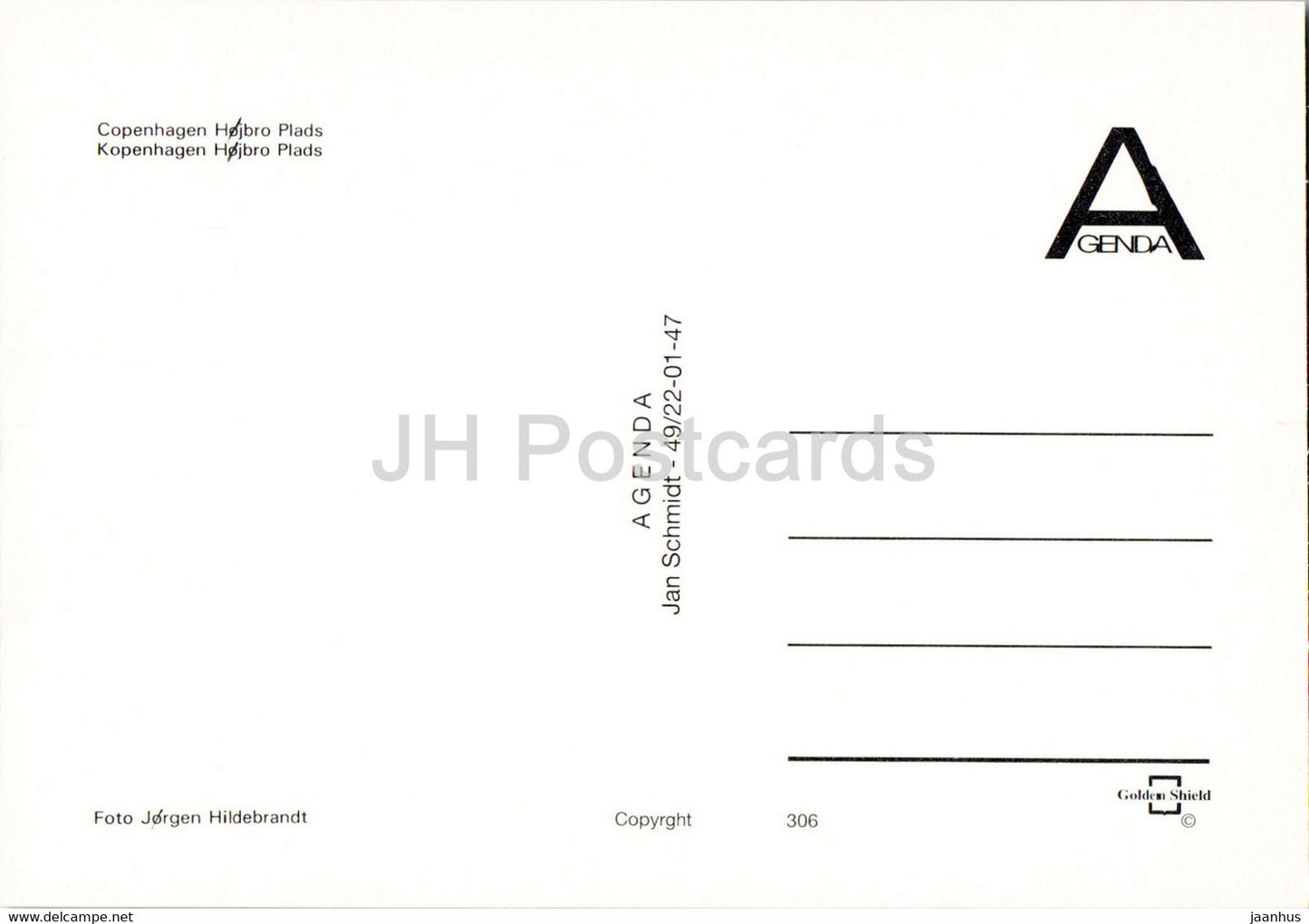 Copenhagen - Hojbro Plads - 306 - Denmark - unused