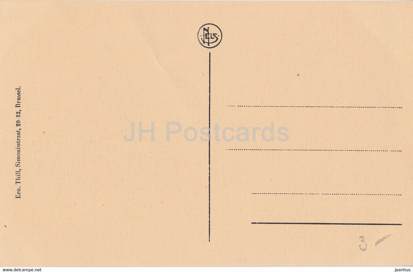 Heyst - Heist - Het Strand - beach - old postcard - Belgium - unused