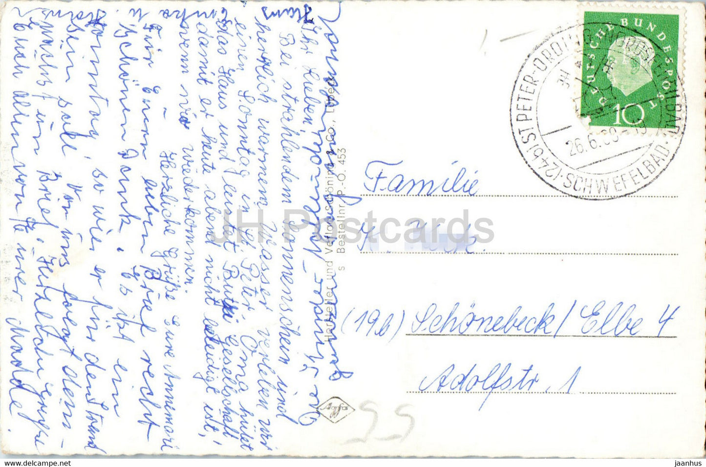 Nordseeheilbad und Schwefelbad St Peter Ording - Strand - Camping - Leuchtturm - lighthouse - 1960 - Germany - used