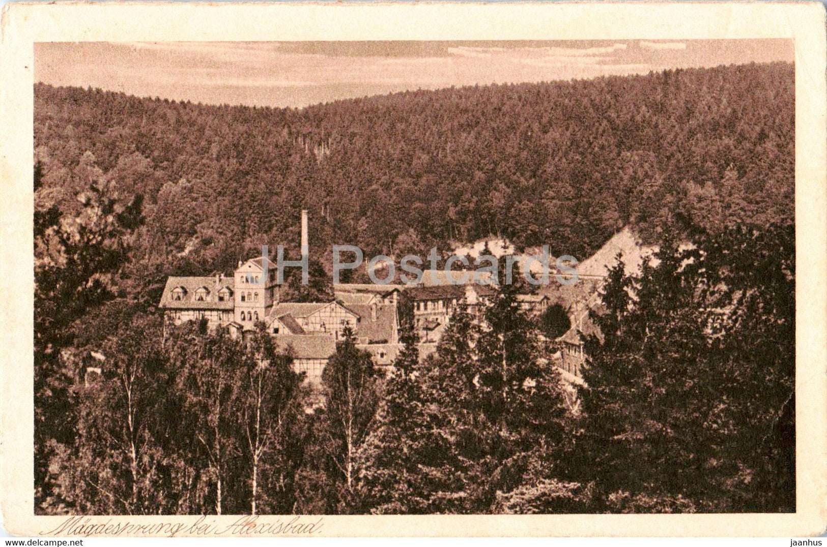 Magdesprung bei Alexisbad - 22875 - old postcard - Germany - used - JH Postcards