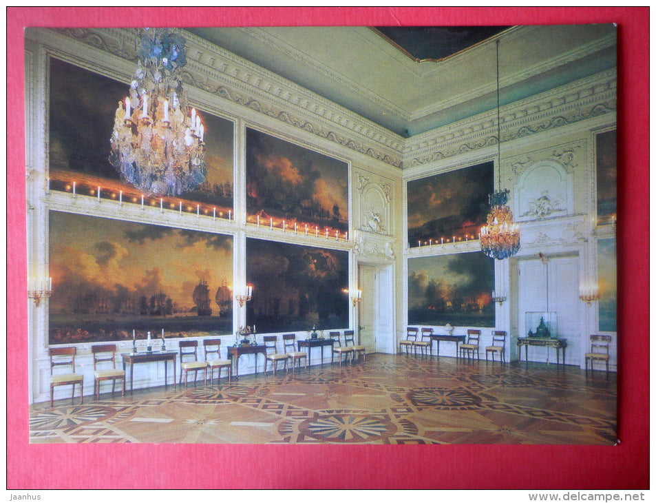 The Chesme Room - The Great Palace - Petrodvorets - 1986 - Russia USSR - unused - JH Postcards