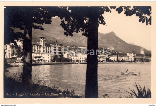 Lago di Garda - Gardone - panorama - 085 - old postcard - Italy - unused - JH Postcards