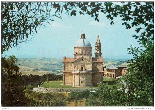 Tempio di S. Biagio m. 605 - temple - Montepulciano - Siena - Toscana - 95 - Italia - Italy - unused - JH Postcards