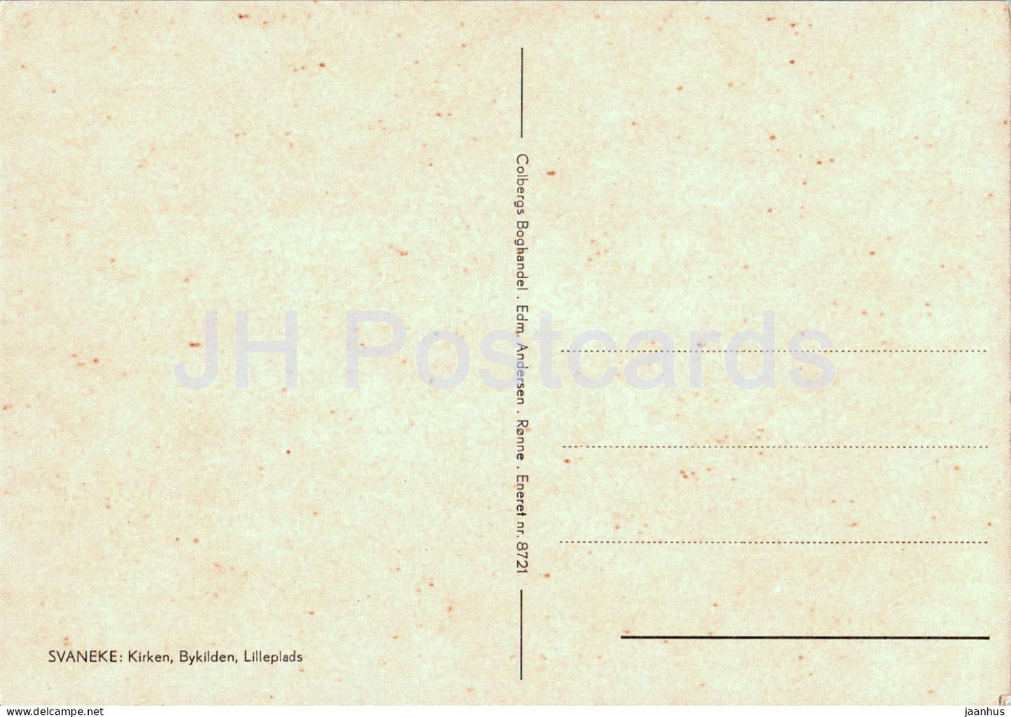 Svaneke - Kirken - Bykilden - Lilleplads - Church - Little square - 8721 - Denmark - unused