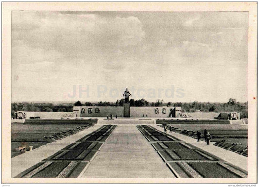 Memorial - Piskaryovskoye Memorial Cemetery - Leningrad - St. Petersburg - 1964 - Russia USSR - unused - JH Postcards