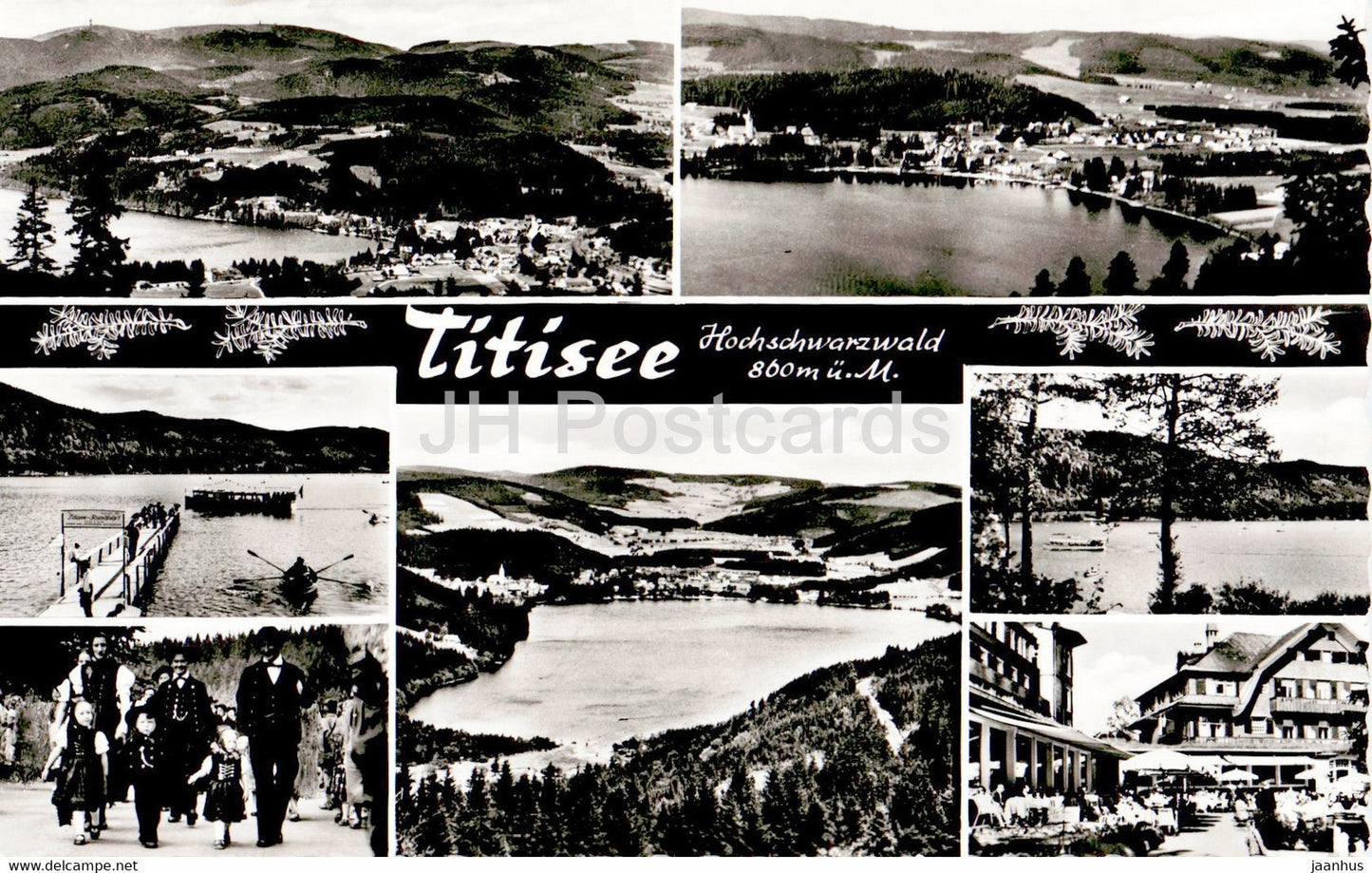 Titisee - Hochschwarzwald 860 m - old postcard - Germany - unused - JH Postcards