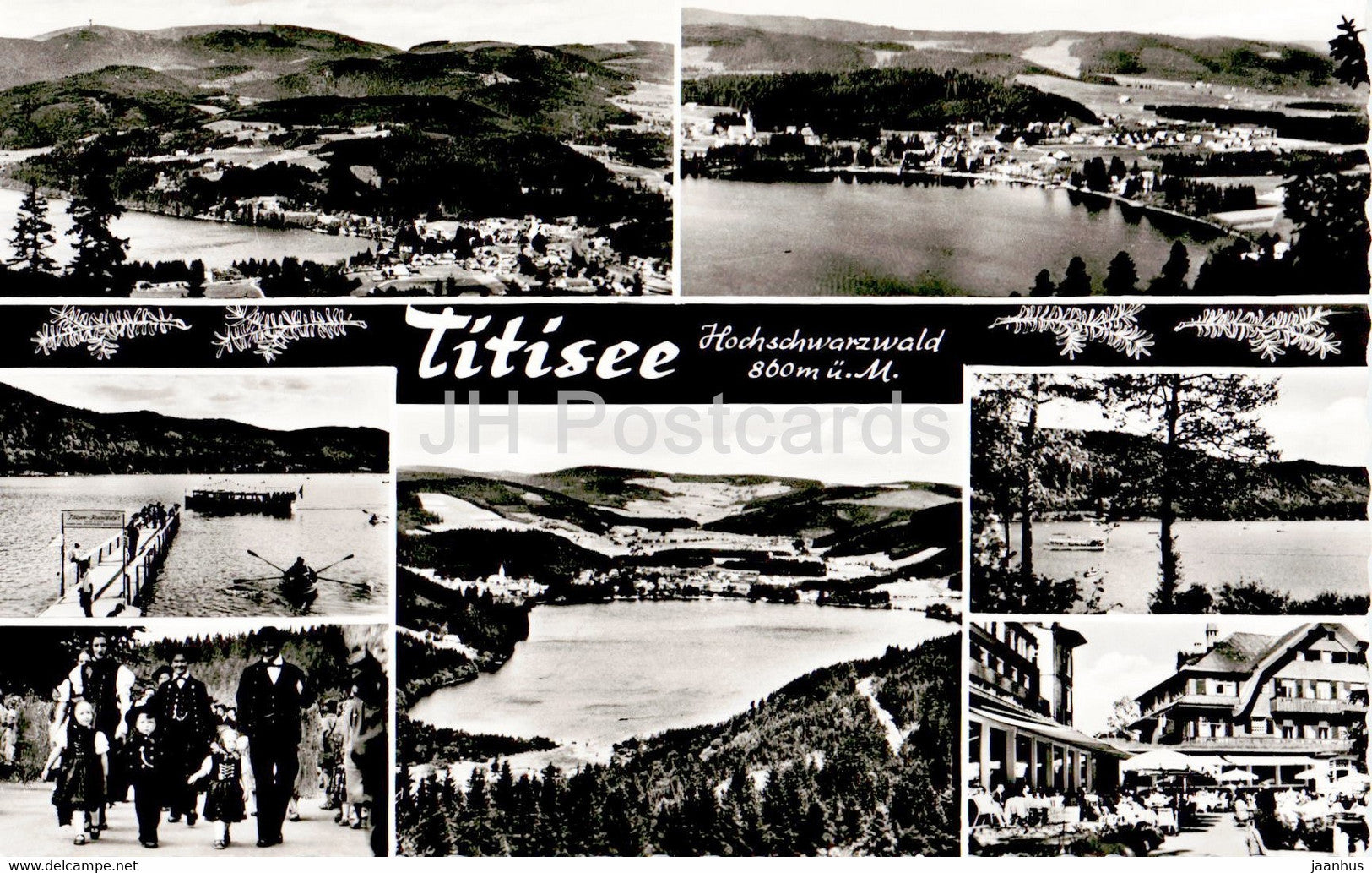 Titisee - Hochschwarzwald 860 m - old postcard - Germany - unused - JH Postcards