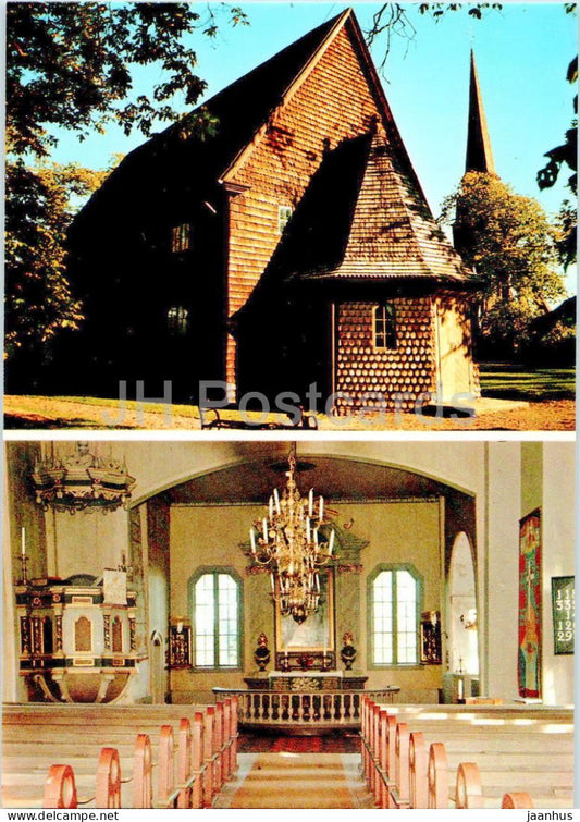 Pelarne Kyrka - church - 1 - 60070 - Sweden – unused – JH Postcards
