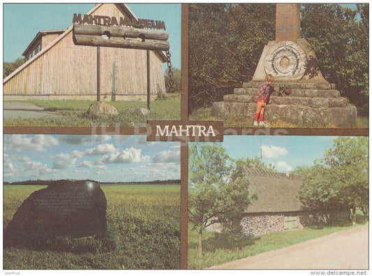 Museum in Mahtra - monument - Eero tavern - 1985 - Estonia USSR - used - JH Postcards