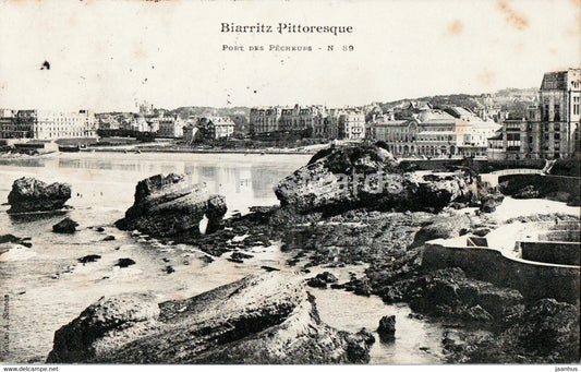 Biarritz Pittoresque - Port des Pecheurs - 89 - old postcard - 1907 - France - used - JH Postcards