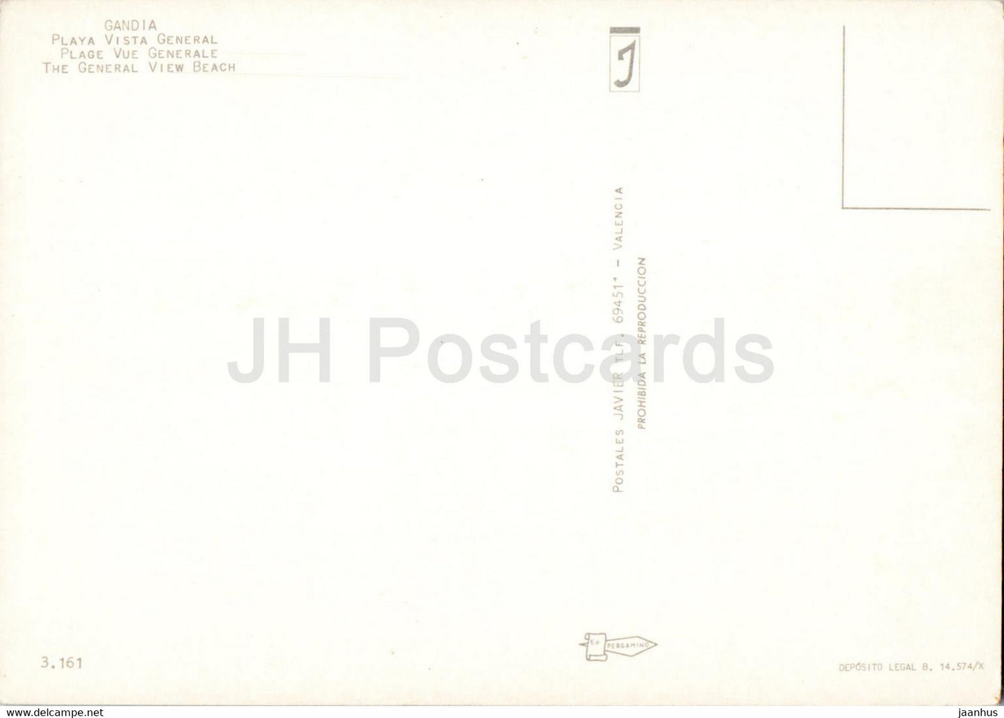 Gandia - Playa Vista General - Strand - 3161 - Spanien - unbenutzt
