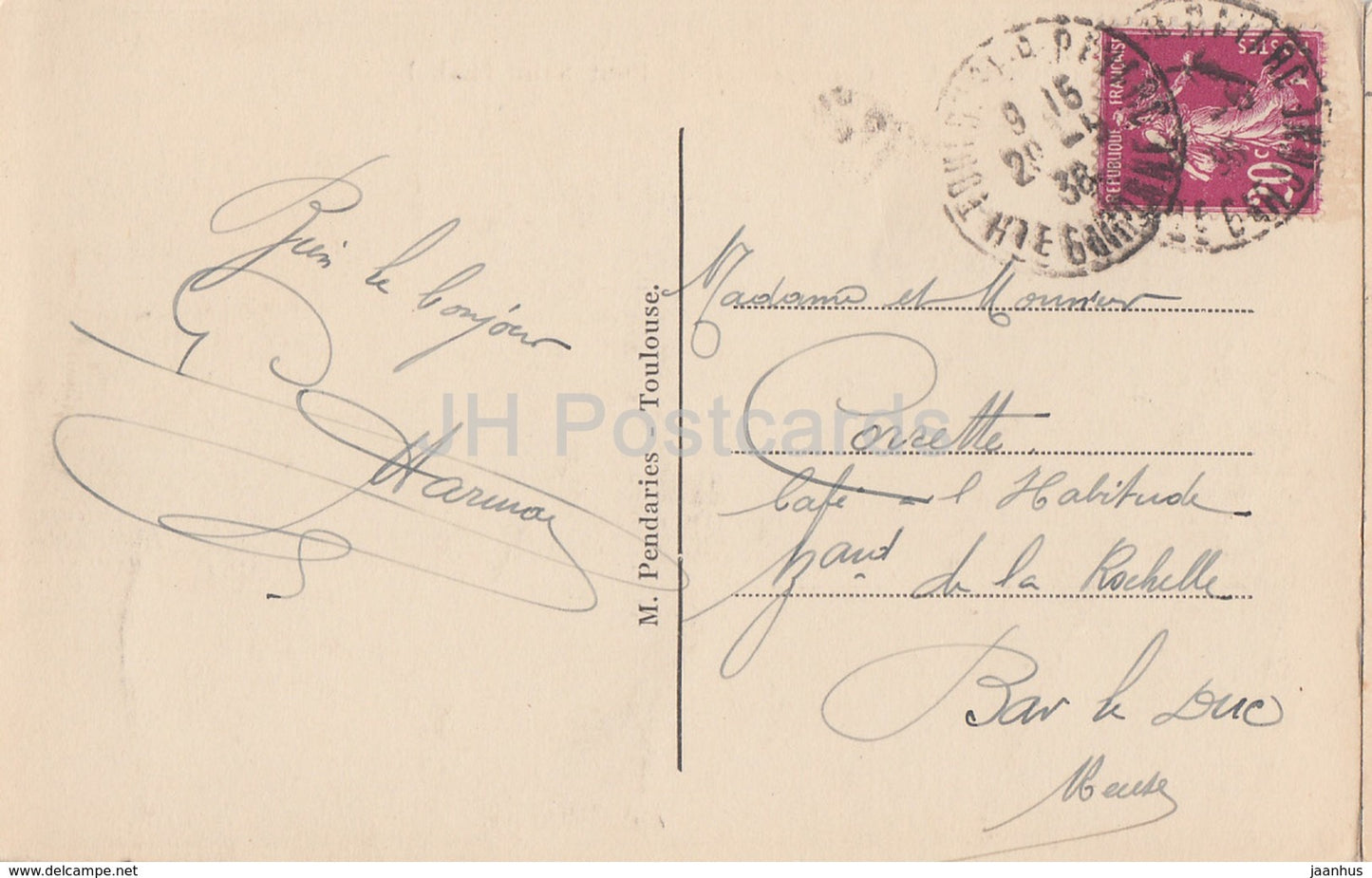 Toulouse - Vue Generale sur le Pont Saint Michel - 34 - old postcard - 1936 - France - used