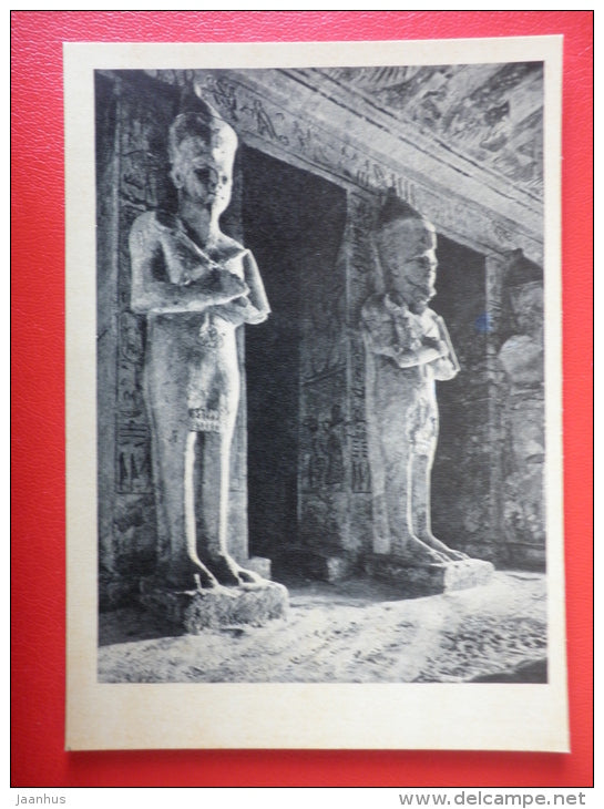 The Great Temple of Abu Simbel 1 , XIII century BC - Egypt - Architecture of Ancient East - 1964 - Russia USSR - unused - JH Postcards