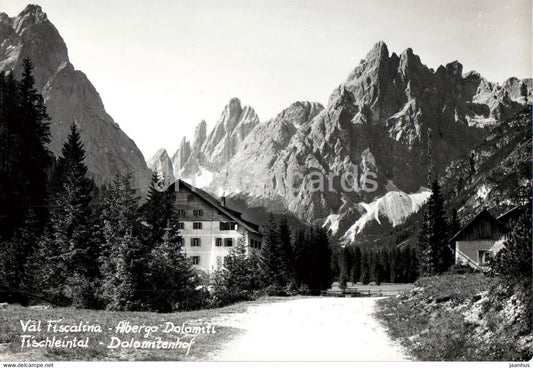 Val Fiscalina - Albergo Dolomiti - Fischleintal - Dolomitenhof - 1 - old postcard - Italy - unused - JH Postcards