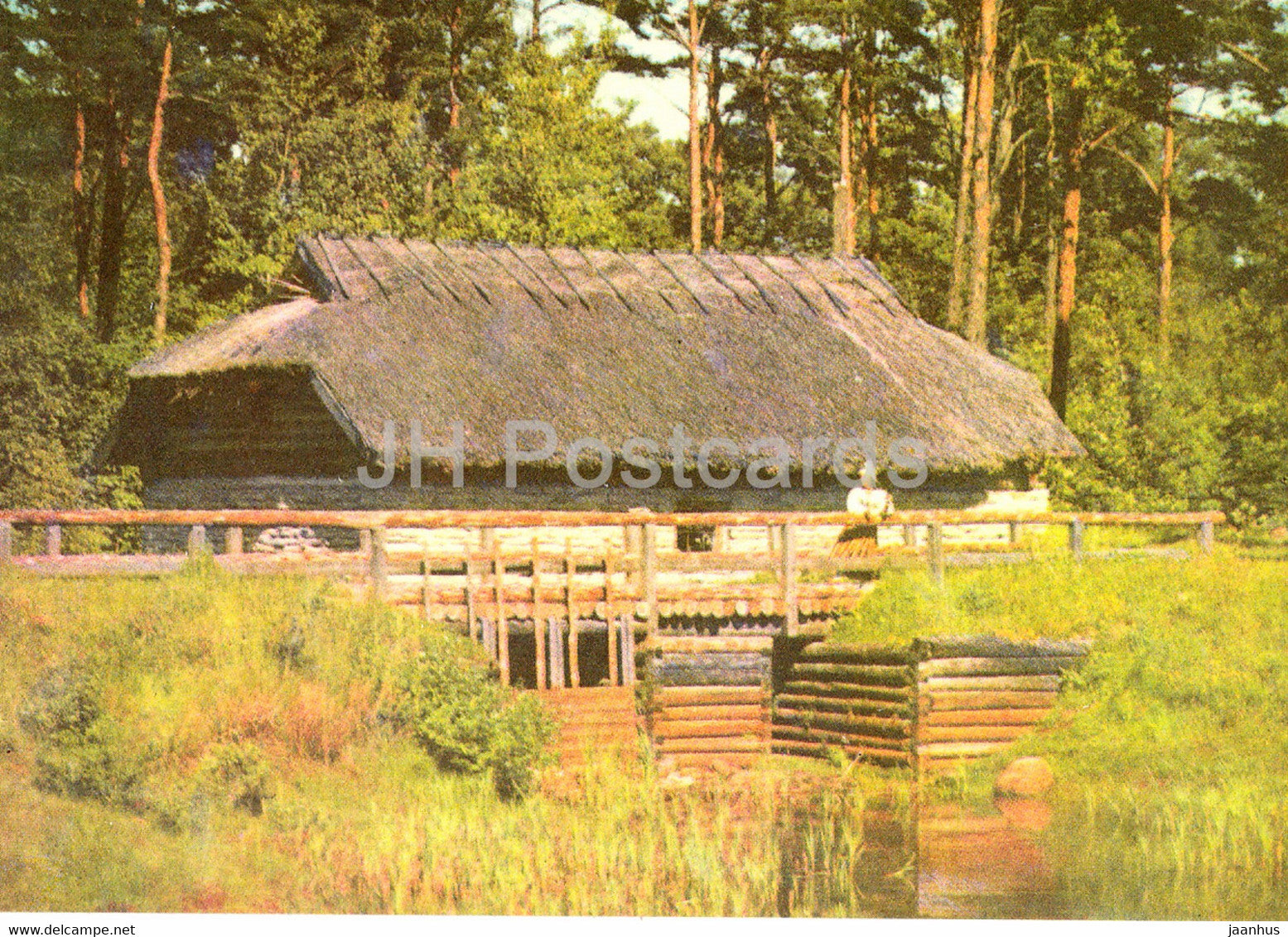 Estonian Open Air Museum - A North Estonian Watermill - 1977 - Estonia USSR - unused - JH Postcards