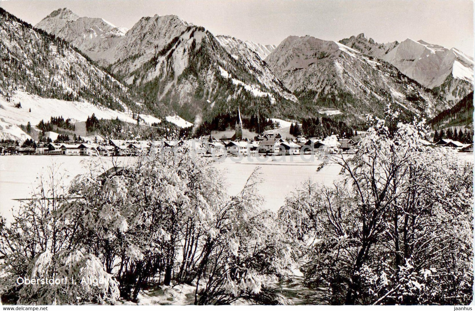 Oberstdorf i Allgau - old postcard - Germany - used - JH Postcards