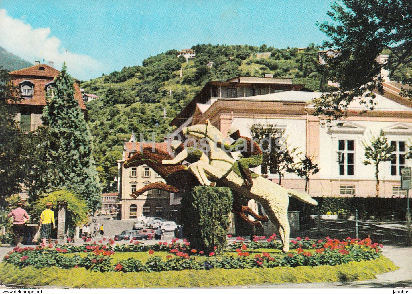 Merano - Meran - passeggiata - Promenade - horse - 1 - Italy - unused - JH Postcards