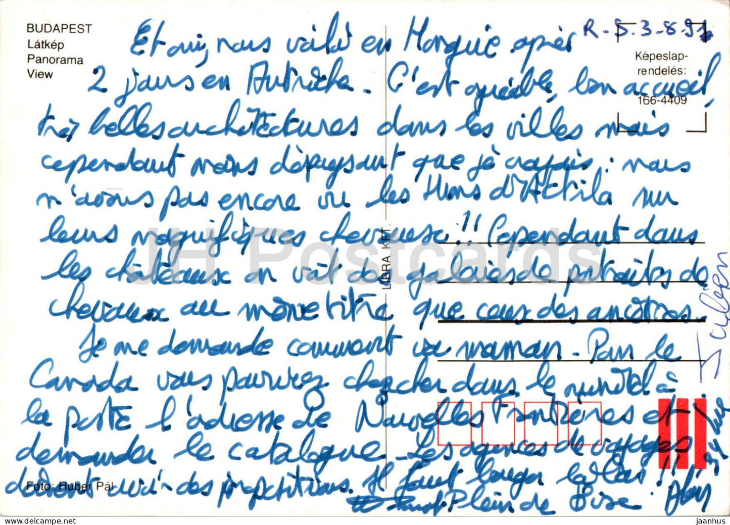 Budapest - panorama - 166-4409 - Hongrie - occasion 