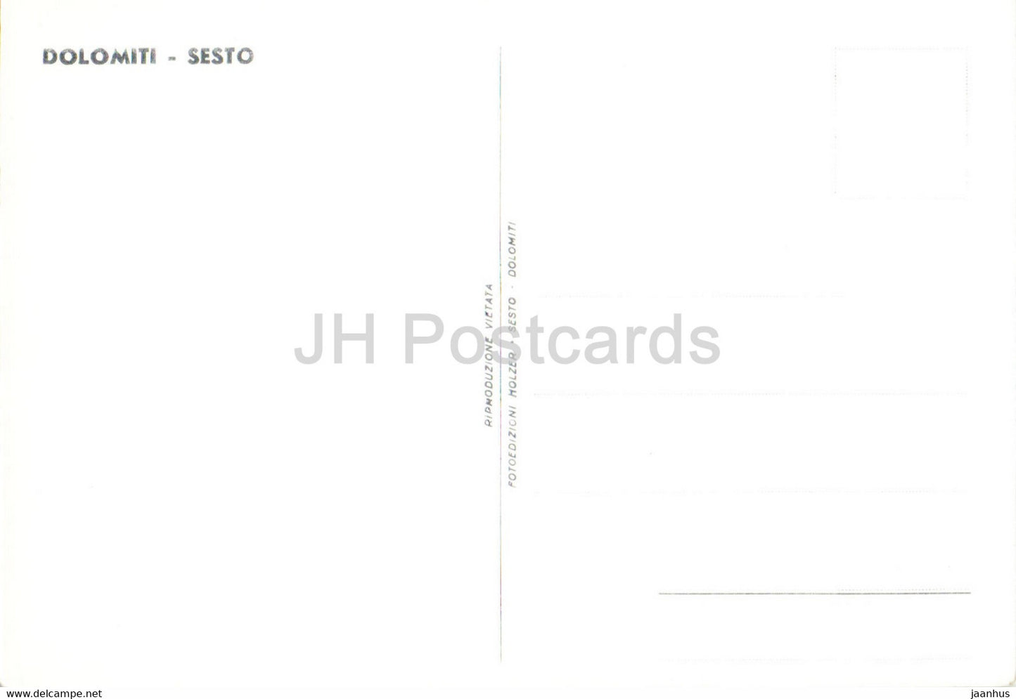 Val Fiscalina - Albergo Dolomiti - Fischleintal - Dolomitenhof - 1 - old postcard - Italy - unused