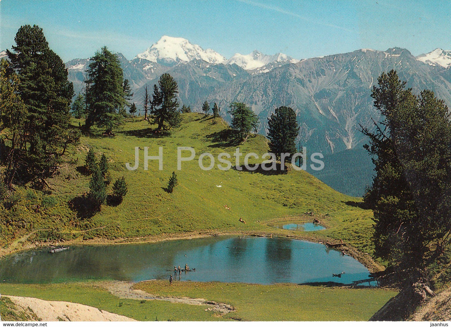 Beim Offenpass - Lai da Juata auf Alp da Munt ob Tschierv mit Oltrel - 1983 - Switzerland - used - JH Postcards